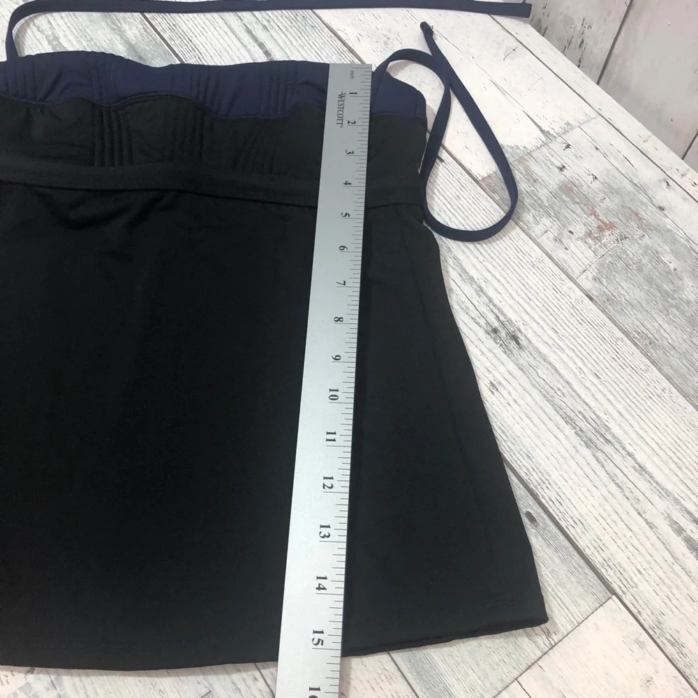 Athleta Textured Bandeau Halter Style Swimsuit Top XS